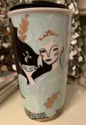 Starbucks 2018 limited edition 12 oz Siren Mermaid Double Wall Ceramic Tumbler - Sold on eBay Oct, 17th 2019 for $27.00