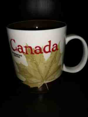 STARBUCKS Canada Mug 2009 Collectors Series 16oz Maple Leaf Ceramic Global Icons - Sold on eBay Oct, 16th 2019 for $30.00
