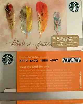 LOT OF 20 - 2015 STARBUCKS "BIRDS OF A FEATHER" GIFT CARD #6112 NO VALUE MINT - Sold on eBay Oct, 16th 2019 for $19.99