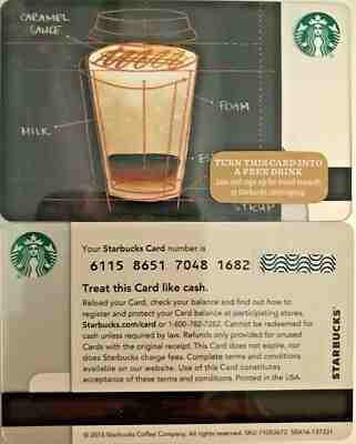 LOT OF 20 - 2015 STARBUCKS "COFFEE BLUEPRINT" GIFT CARD #6115 NO VALUE MINT - Sold on eBay Oct, 16th 2019 for $19.99