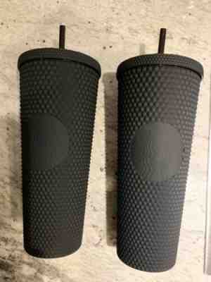 Two Starbucks 2019 matte black studded tumblers (sold as a pair!) - Sold on eBay Oct, 16th 2019 for $100.00