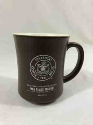 Starbucks Mug First Store Pike Place Market Coffee Cup 2008 Brown 16 oz Mermaid - Sold on eBay Oct, 16th 2019 for $21.00