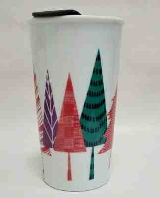 Starbucks Co. Retired Holiday Xmas Trees Ceramic Travel Mug Tumbler 11oz  2017 - Sold on eBay Oct, 16th 2019 for $17.49