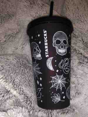 Starbucks Halloween 2019 Skull 16 Oz Tumbler Cup Purple/Black - Sold on eBay Oct, 16th 2019 for $50.00