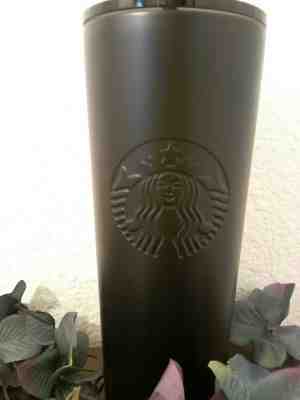 STARBUCKS COLD CUP MATTE BLACK STAINLESS STEEL TUMBLER 24 fl oz FREE SHIP - Sold on eBay Oct, 16th 2019 for $27.00