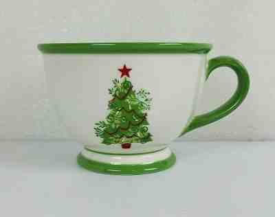 Starbucks Holiday 2007 Merry Christmas Tree Coffee Mug 10 Fl Oz/296mL Green Red - Sold on eBay Oct, 16th 2019 for $19.99