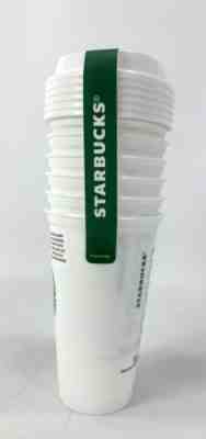 Starbucks 16 oz Grande Reusable Travel To Go Cups White Set of 6 with Lids - Sold on eBay Oct, 16th 2019 for $19.99