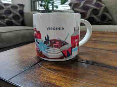 Starbucks Virginia You Are Here Coffee Mug Cup 14 Oz Collection 2016 - Sold on eBay Oct, 16th 2019 for $15.00