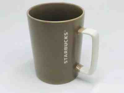 2016 Starbucks Brown Speckled with White Square Handle Coffee Mug Cup - Sold on eBay Oct, 16th 2019 for $15.00