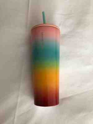 Starbucks Stainless Rainbow Pride Steel Tumbler with Straw 24oz VENTI Pastel - Sold on eBay Oct, 16th 2019 for $27.82