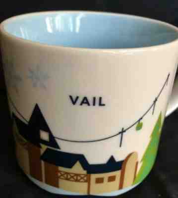 Starbucks VAIL Colorado MUG You Are Here 2015 14 oz Ski Village Gondolas NEW BOX - Sold on eBay Oct, 16th 2019 for $22.78