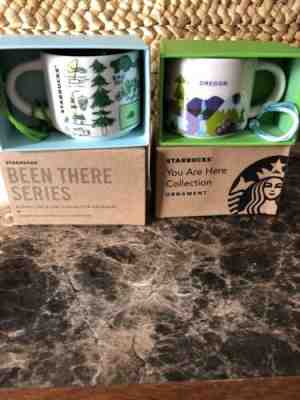 (2) 2 oz Oregon Starbucks Mugs - Sold on eBay Oct, 16th 2019 for $22.99