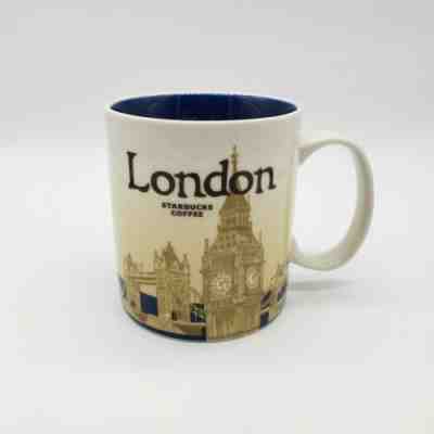 Starbucks London Coffee Mug Cup City Collector Series 2011 Blue 16oz EUC - Sold on eBay Oct, 15th 2019 for $19.99