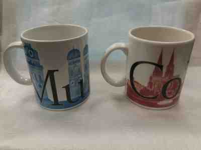 Two Starbucks City Mugs 2002 Munich and Cologne Germany USED - Sold on eBay Oct, 15th 2019 for $35.00
