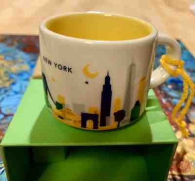 New NIB Starbucks New York You Are Here Ornament YAH NYC Mini Mug Espresso Cup - Sold on eBay Oct, 15th 2019 for $19.99