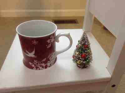 Starbucks Coffee Mug Red Gold Doves Birds Rosanna 2010 Christmas Holiday Peace - Sold on eBay Oct, 15th 2019 for $16.89
