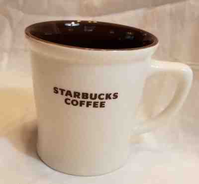 Starbucks MUG 2009 Retired Bone China White Brown Lettering Barista 16 oz - Sold on eBay Oct, 15th 2019 for $22.99