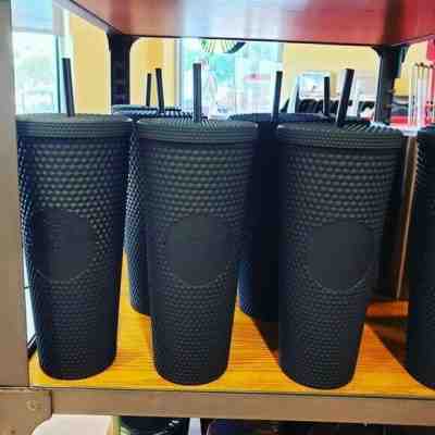 Fall 2019 Starbucks Matte Black Spiked Studded Tumbler Cold Cup Limited Edition - Sold on eBay Oct, 15th 2019 for $45.00