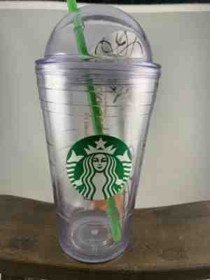 Starbucks Clear Acrylic 16 Oz Tumbler Mermaid Design Dome Lid - Sold on eBay Oct, 15th 2019 for $25.99
