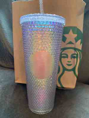 Starbucks Iridescent Rainbow Unicorn Spiked Venti Cold Cup Tumbler 24 Oz New - Sold on eBay Oct, 15th 2019 for $89.99