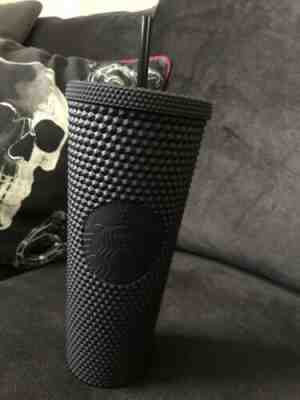 New Starbucks 2019 Black Gothic Studded Halloween Tumbler 24oz - Sold on eBay Oct, 15th 2019 for $60.00