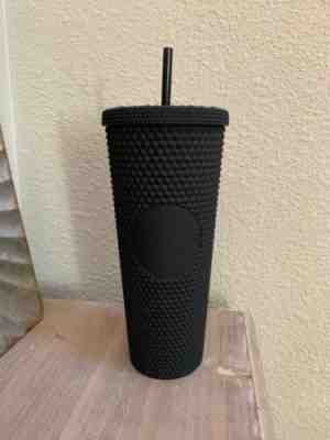 Fall 2019 Starbucks Matte Black Spiked Studded Tumbler Cold Cup Limited Edition - Sold on eBay Oct, 15th 2019 for $47.00