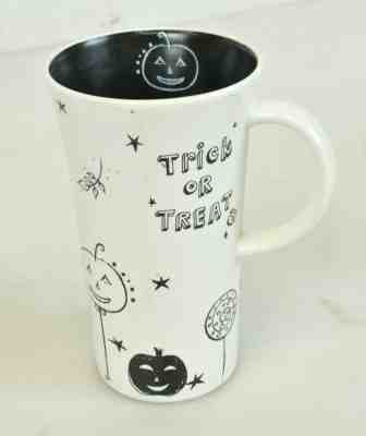Starbucks "Trick or Treat" Mug Halloween White & Black 14 oz Coffee / Tea Mug - Sold on eBay Oct, 15th 2019 for $21.24