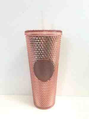 NEW Starbucks Pink Iridescent Holographic Diamond Facet 24oz Cold Cup Spiked - Sold on eBay Oct, 15th 2019 for $36.00