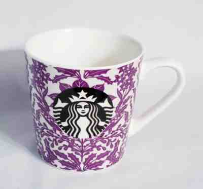 Starbucks Purple Floral Mug Collector 18oz 2017 Cup Rare Design Mermaid Siren - Sold on eBay Oct, 15th 2019 for $34.99