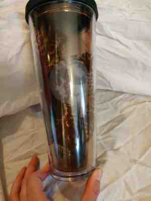 NEW Starbucks Tumbler Double Tail Mermaid Venti 24oz Matte black lid straw - Sold on eBay Oct, 15th 2019 for $28.00