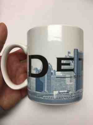 2002 Detroit Motor City Starbucks Barista Coffee Mug Skyline Series One 1 - Sold on eBay Oct, 15th 2019 for $17.99
