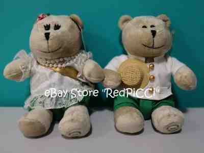 Starbucks THAILAND New Year (Songkran) Girl & Boy Bearista (2015) + Gift Bag - Sold on eBay Oct, 15th 2019 for $59.90