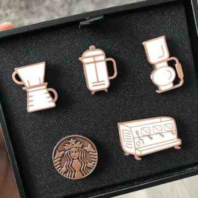 New Starbucks 2017 China Anniversary Coffee Tool Pin Set - Sold on eBay Oct, 15th 2019 for $25.00