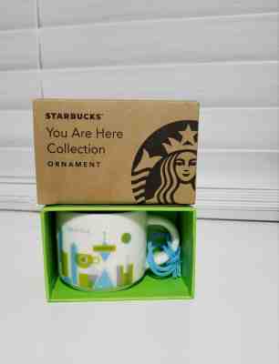 STARBUCKS 2oz COFFEE MUG SEATTLE YOU ARE HERE COLLECTION 2013 MINI ORNAMENT NEW - Sold on eBay Oct, 14th 2019 for $15.00