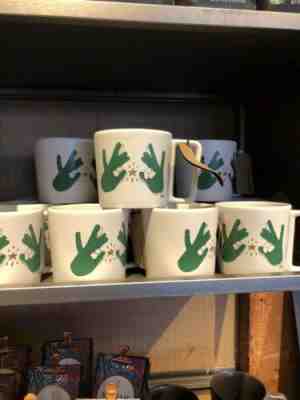 ASL Rare Starbucks Mug American Sign Language Mug Coffee White Gift Green Hadle - Sold on eBay Oct, 14th 2019 for $39.99