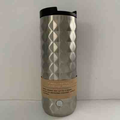 New 2019Starbucks Silver Studded Stainless Steel insulated Tumbler 16 Oz - Sold on eBay Oct, 14th 2019 for $27.00