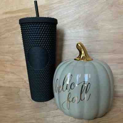 2019 Fall Limited Edition Starbucks Matte Black Studded Tumbler - Sold on eBay Oct, 14th 2019 for $64.99