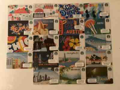 (Chris) Starbucks Card City LOT! Brand New!Sale!! - Sold on eBay Oct, 14th 2019 for $50.00
