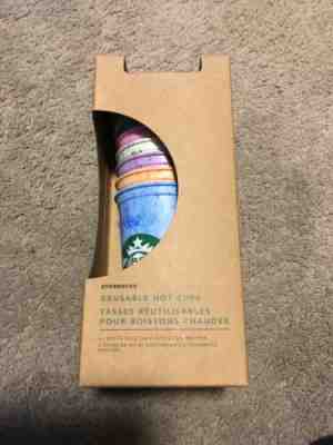 New Starbucks Reuseable Hot Color Marble Cups 6 Pack LiMiTED EDiTiON For Coffee - Sold on eBay Oct, 14th 2019 for $20.00
