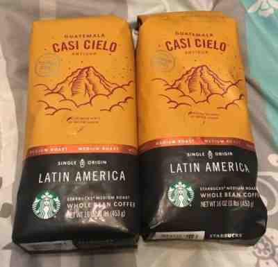 Starbucks~Casi Cielo Guatemala Antigua Medium Roast~Latina America~2 BAGS! - Sold on eBay Oct, 14th 2019 for $18.50