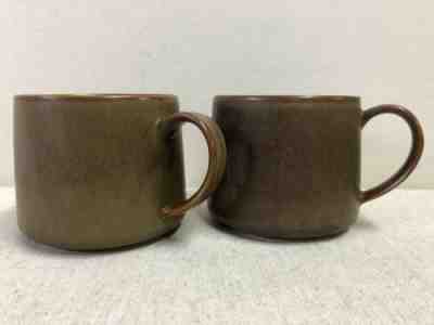 2 X Starbucks 2013 Brown Pottery Stoneware Finish Coffee Mug Cup 10oz - Sold on eBay Oct, 14th 2019 for $24.00