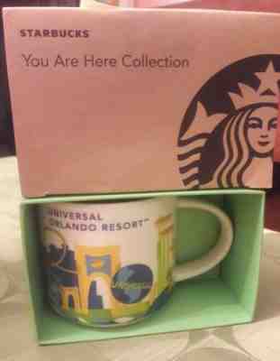 NIB Starbucks Coffee Mug UNIVERSAL ORLANDO RESORT  You Are Here YAH 14 oz. RARE - Sold on eBay Oct, 14th 2019 for $39.50