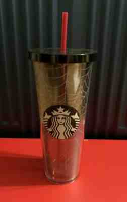 Starbucks Halloween Glitter Spider Web Tumbler Limited Edition Fall 2019 - Sold on eBay Oct, 14th 2019 for $38.88