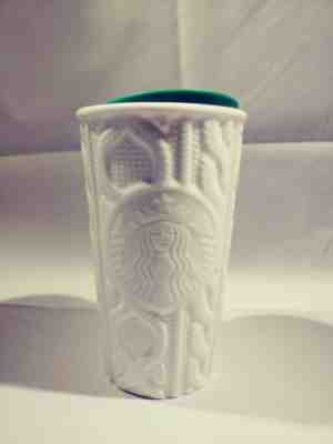Starbucks 2016 Tall White Sweater Travel Coffee Mug - Sold on eBay Oct, 14th 2019 for $19.57