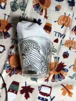 New Fall 2019 Starbucks Clear Glass Gold Butterfly Flower Mug Rare HTF 14 oz - Sold on eBay Oct, 14th 2019 for $27.99