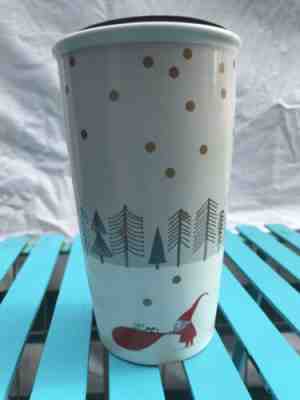 New Starbucks 2018 Christmas Santa Limited Edition Ceramic Travel Tumbler 12 oz - Sold on eBay Oct, 14th 2019 for $15.00