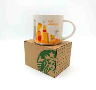 Starbucks YAH Ceramic 14oz Coffee Mug Cup You Are Here Collection Los Angeles - Sold on eBay Oct, 14th 2019 for $21.00