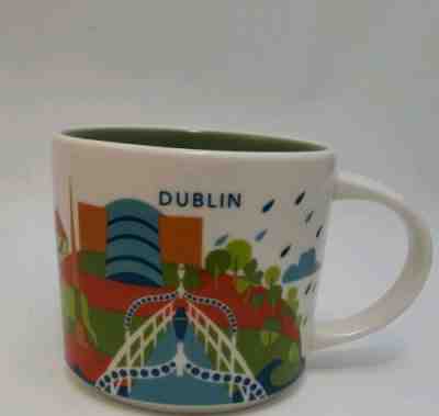 Starbucks Dublin YAH Mug Ha’penney Bridge Shamrock Poolbeg Ireland You Are Here - Sold on eBay Oct, 14th 2019 for $47.00