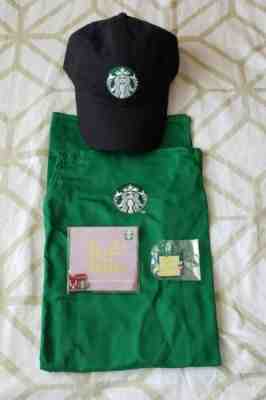 Starbucks Coffee Green Apron, Hat & 2 Pins New Halloween Costume Barista Uniform - Sold on eBay Oct, 14th 2019 for $69.99