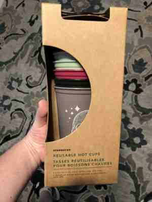 Starbucks 2019 Fall Halloween Reusable Hot Cups with Lids Limited Edition 6 Pack - Sold on eBay Oct, 14th 2019 for $22.00